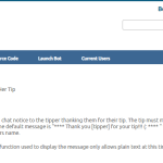 Chaturabate Tippers Leaderboard and Auto-Tip Thank You Bots